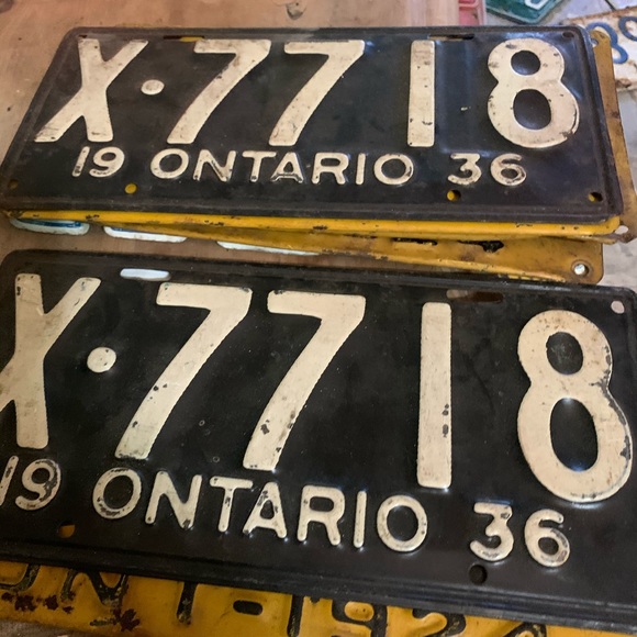 Vintage license plates Ontario 1920 - Picture 6 of 16